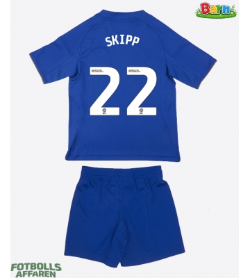 Leicester City Oliver Skipp #22 Hemmaställ Barn 2025-26 Kortärmad (+ Korta byxor)